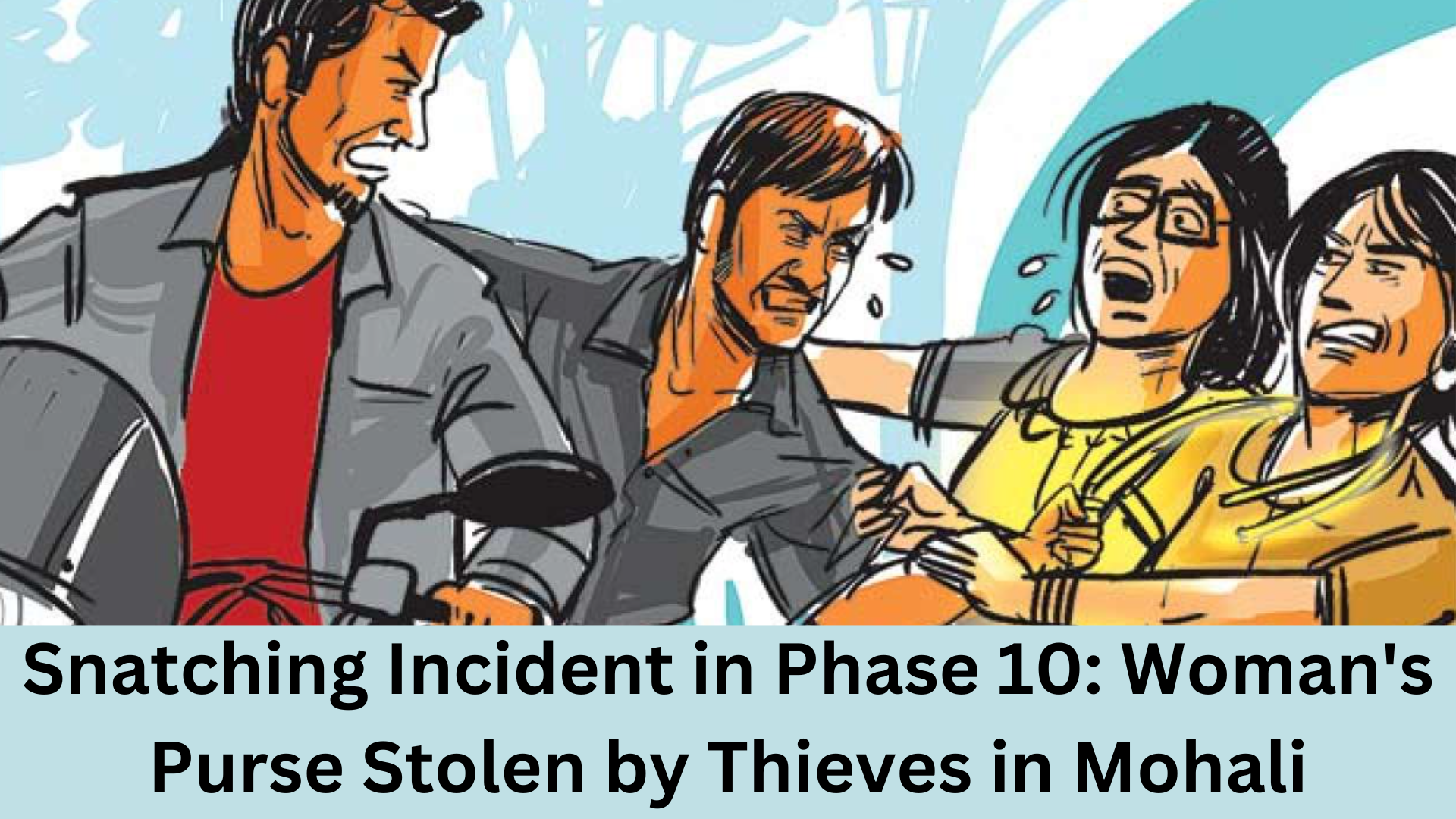 Snatching Incident in Phase 10 Woman's Purse Stolen by Thieves in Mohali